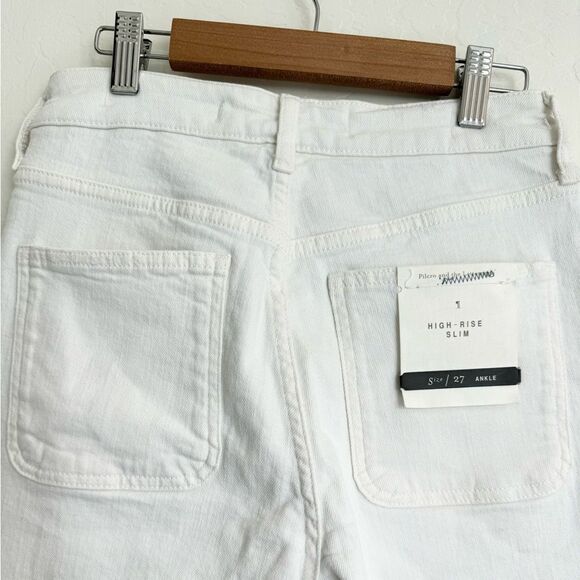 NWT Anthroologie Pilcro and the Letterpress- High Rise Slim Jean, White, Size 27 - Picture 5 of 8